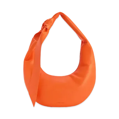 CHARLES & KEITH Tony Knot Curve Hobo Bag "Orange"
