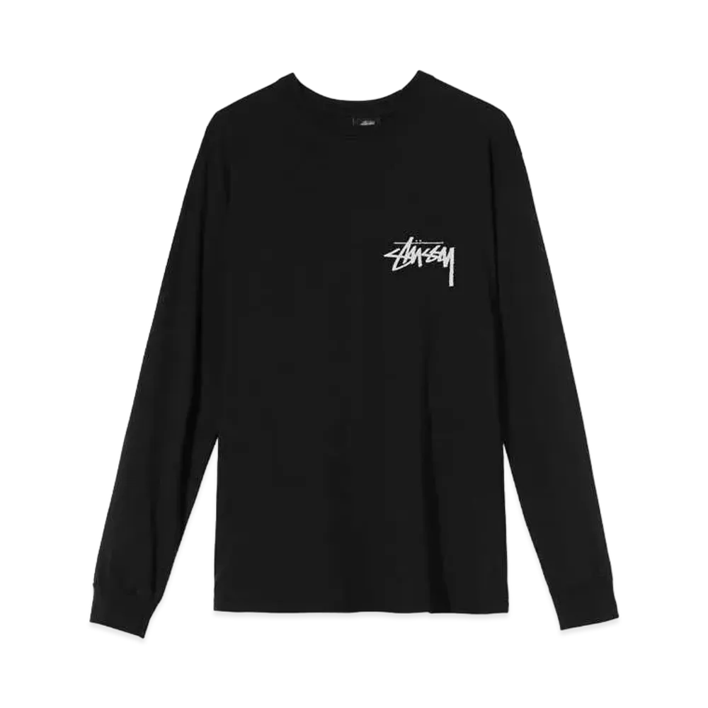 Stussy x Our Legacy WORK SHOP PIG. DYE LS TEE "Black"