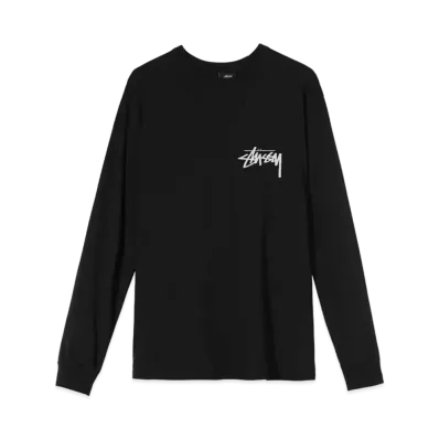Stussy x Our Legacy WORK SHOP PIG. DYE LS TEE "Black"