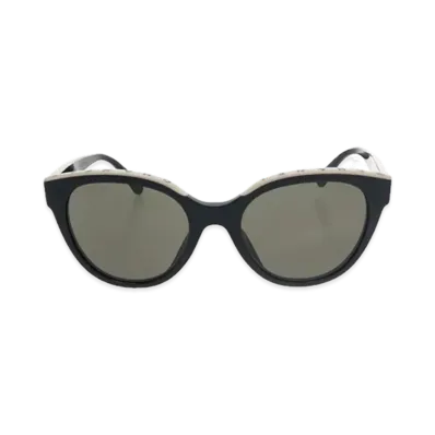 CHANEL Logo Sunglasses "Black/Beige"