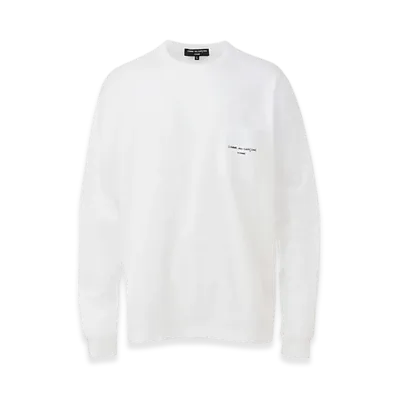 COMME des GARCONS HOMME Cotton Jersey Product Print L/S T-shirt "White"