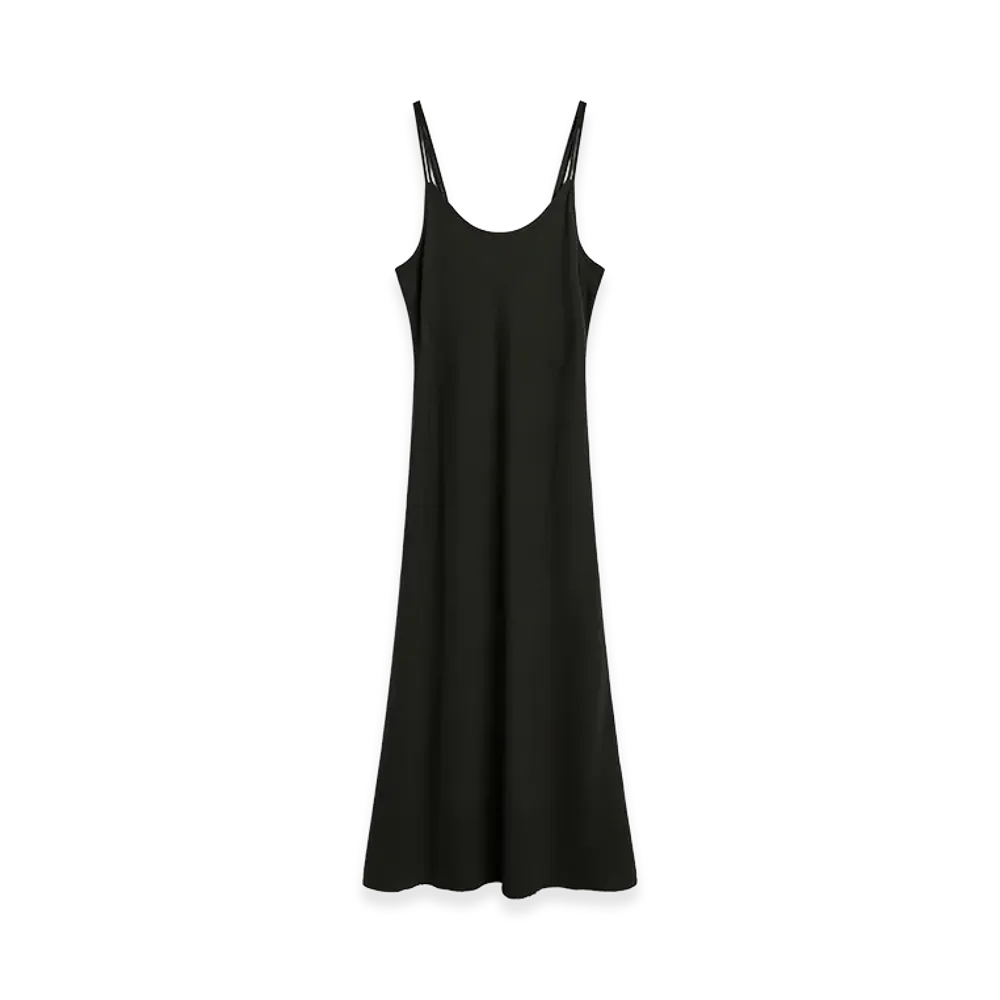 OUR LEGACY Women's Glide Dress "Ashen Black Warmth Viscose"