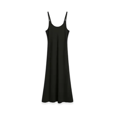 OUR LEGACY Women's Glide Dress "Ashen Black Warmth Viscose"