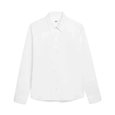 AMI PARIS Cotton Poplin AMI DE COEUR Shirt #2 "White"