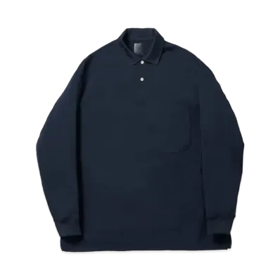 DAIWA PIER39 Tech Polo Shirts L/S "Midnavy"