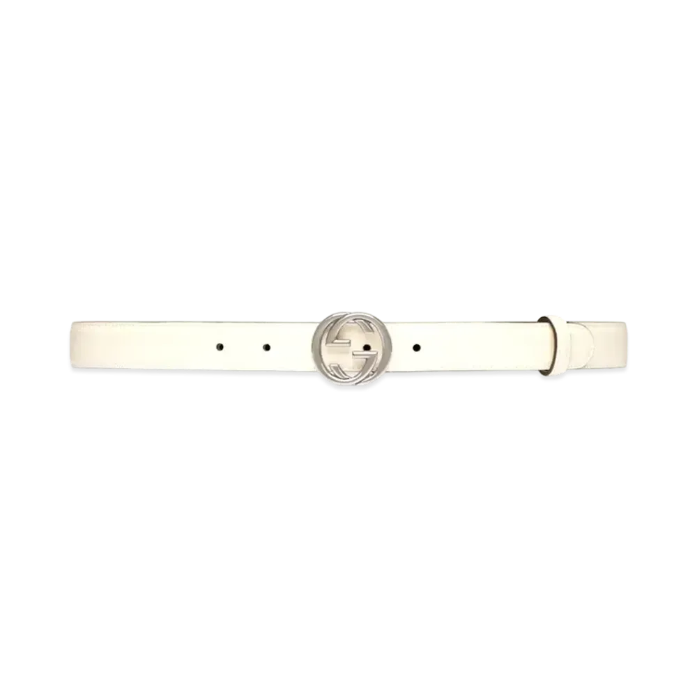 GUCCI Interlocking G Belt "White"