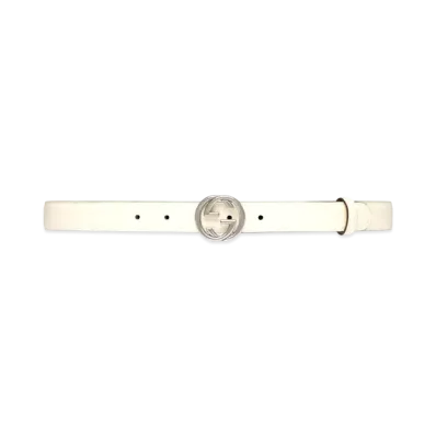 GUCCI Interlocking G Belt "White"