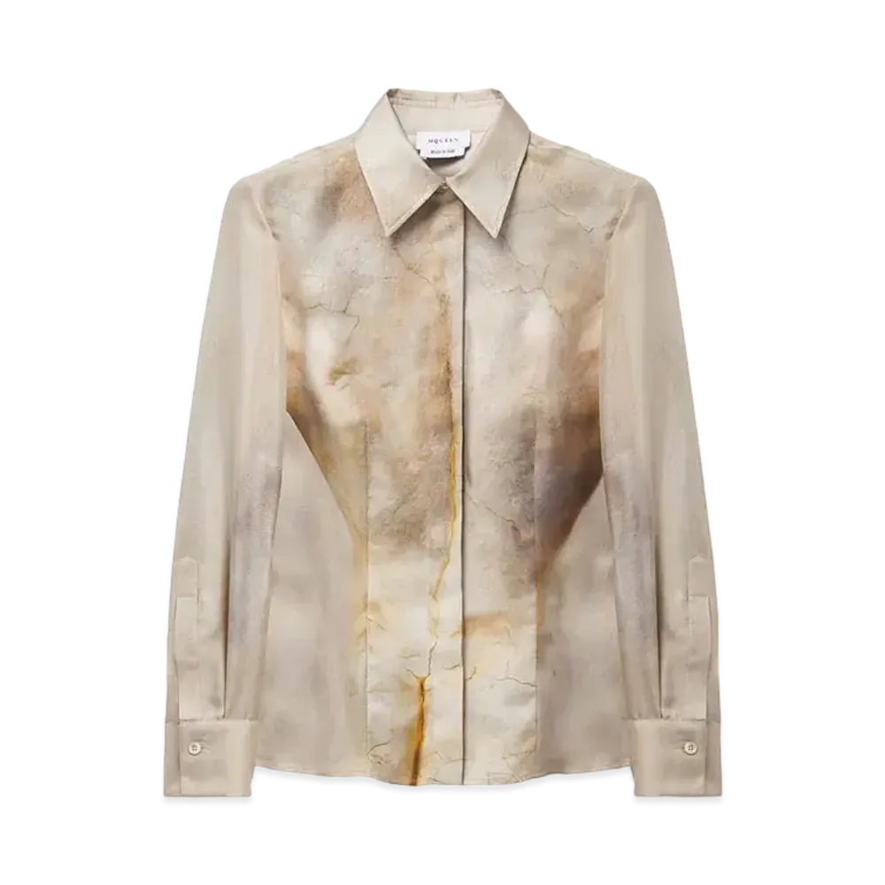 Alexander McQUEEN Sculpted Bum Shirt "Ecru"