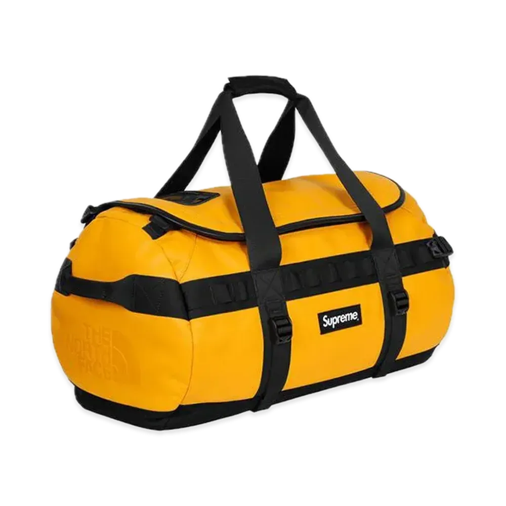 Supreme x The North Face Leather Base Camp Duffel "Yellow"