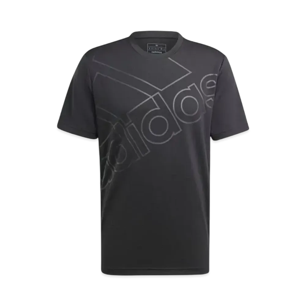 adidas Aeroready Training Logo Graphic Short Sleeve T-Shirt "Black/Black"