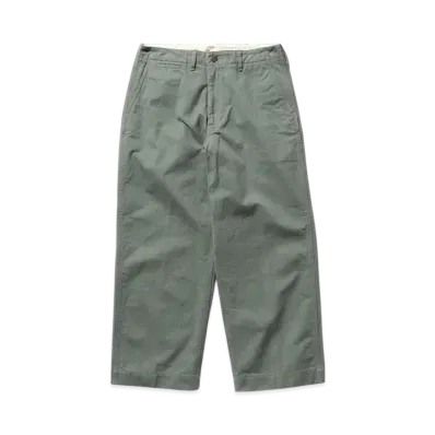 BEAMS MIL Trousers Herringbone "Sage"