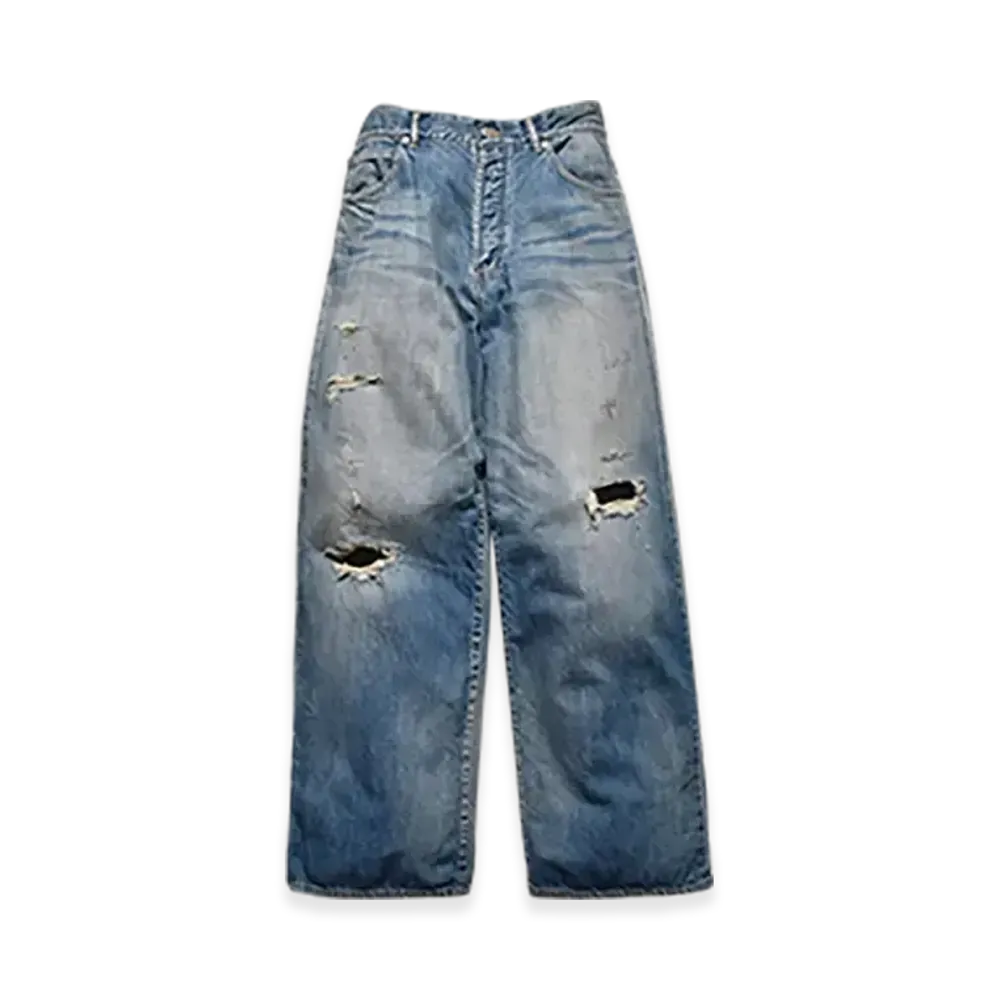 MINEDENIM Light weight Denim E.Wide 5pocket "USS"