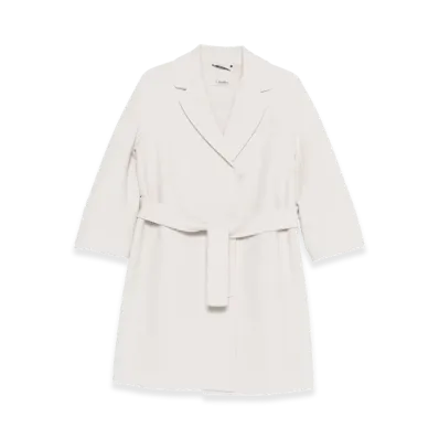 S Max Mara Women's Arona Gown Coat "Ivory"