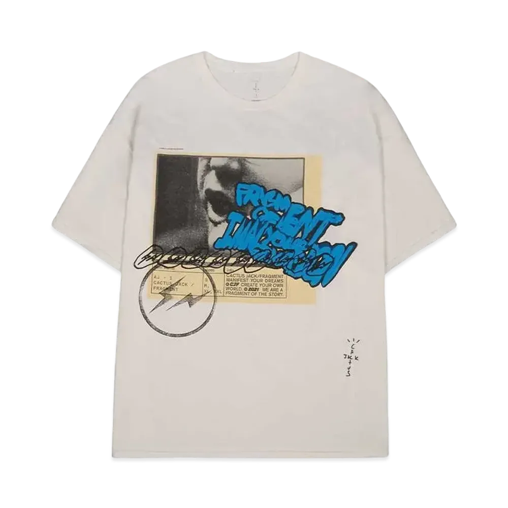 Travis Scott Cactus Jack For Fragment Manifest Tee "White"