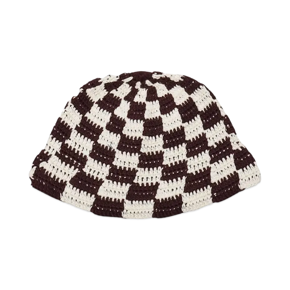 Bal HAND KNIT BUCKET HAT "BROWN"