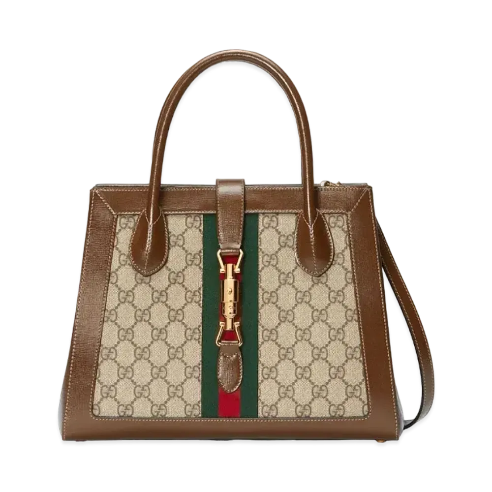GUCCI Jackie 1961 Medium Tote Bag "GG Supreme Canvas"