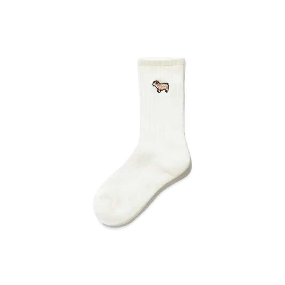 HUMAN MADE PILE SOCKS "White"