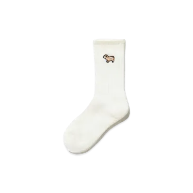 HUMAN MADE PILE SOCKS "White"
