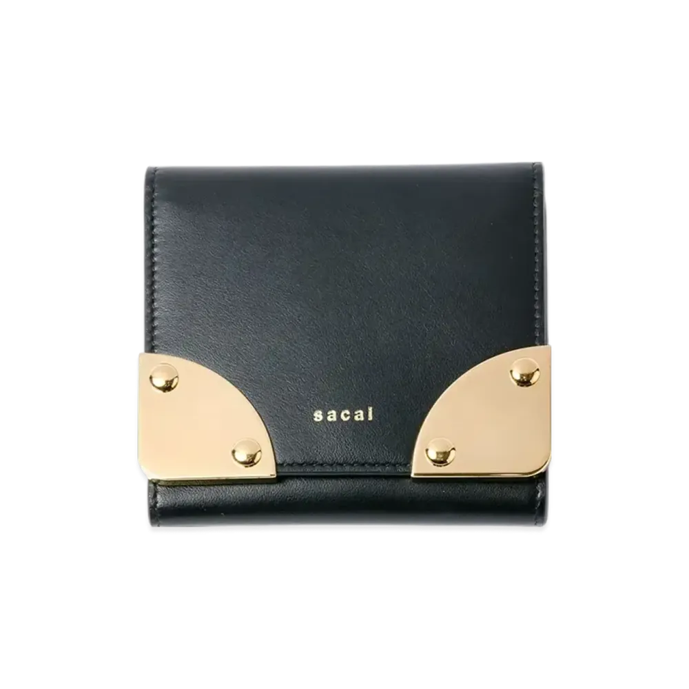 sacai Corner Metal Wallet "Black"