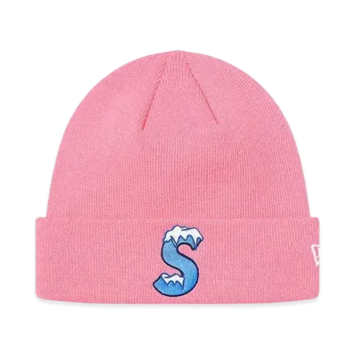 Supreme New Era S Logo Beanie "Pink" (20FW)