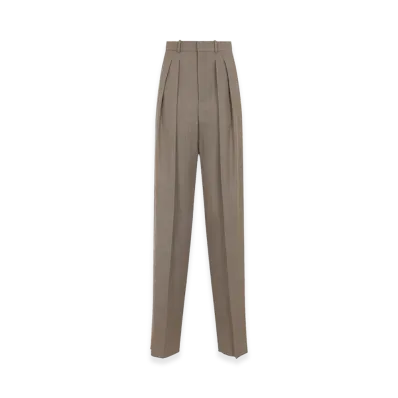 Saint Laurent Women's Pantalon Version Dro "Beige"