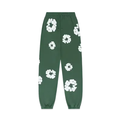 DENIM TEARS The Cotton Wreath Sweat Pants "Green"