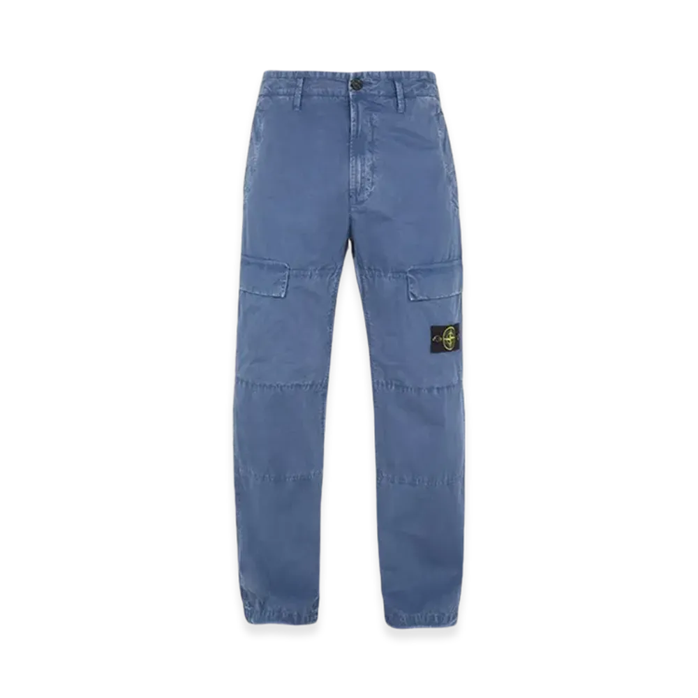 Stone Island 311WA Old Treatment Cargo Pants Comfort Fit - 24SS "Avio Blue"