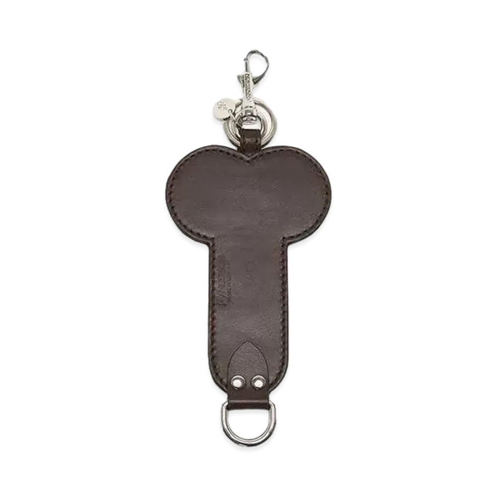 JW ANDERSON Penis Leather Keyring #1 "Brown"