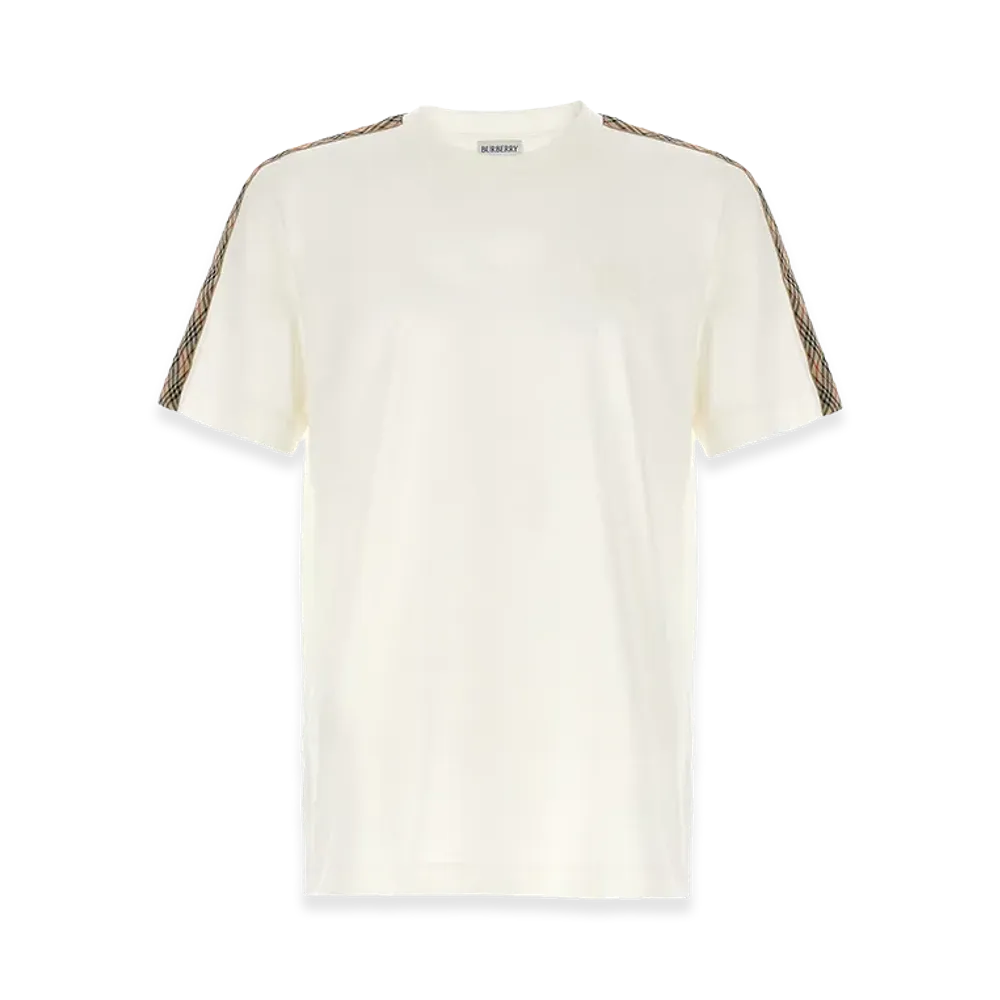 Burberry Check Tape T-Shirt "White"