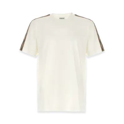 Burberry Check Tape T-Shirt "White"