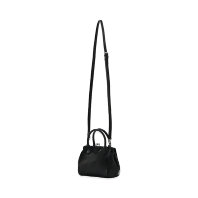 Yohji Yamamoto Y's MEDIUM GLOSS LEATHER MINI CLASP POCHETTE "Black"