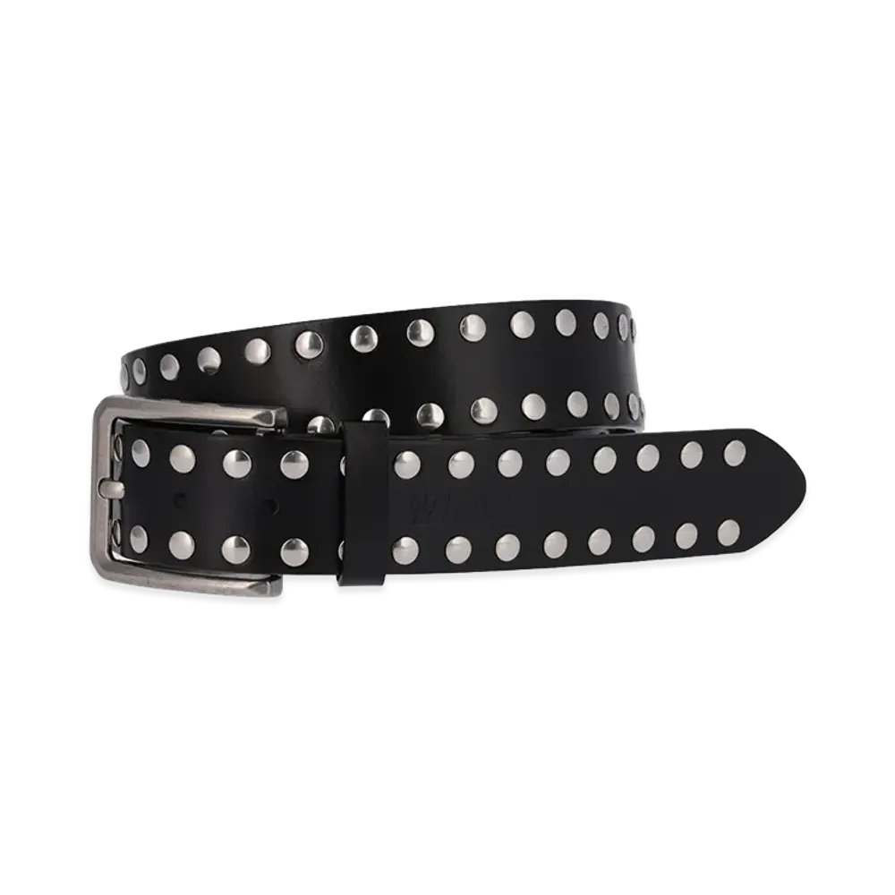 WIND AND SEA Studs Leather Belt "Black"