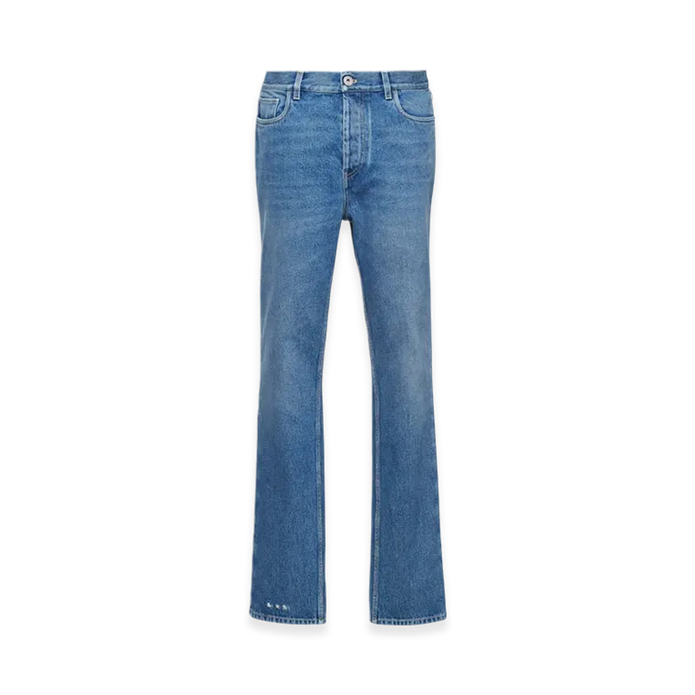 PRADA Organic Denim Five-Pocket Trousers "Navy"