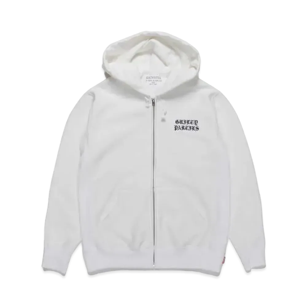 WACKO MARIA GP-Z0001-BLANKLINE-BOB-NICETIME- / HEAVY WEIGHT FULL ZIP HOODED SWEAT SHIRT "White"