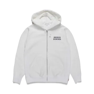 WACKO MARIA GP-Z0001-BLANKLINE-BOB-NICETIME- / HEAVY WEIGHT FULL ZIP HOODED SWEAT SHIRT "White"