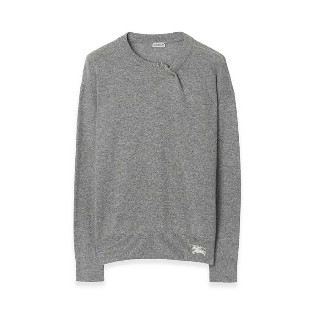 Burberry Women's Crew-Neck Sweater "Gray"