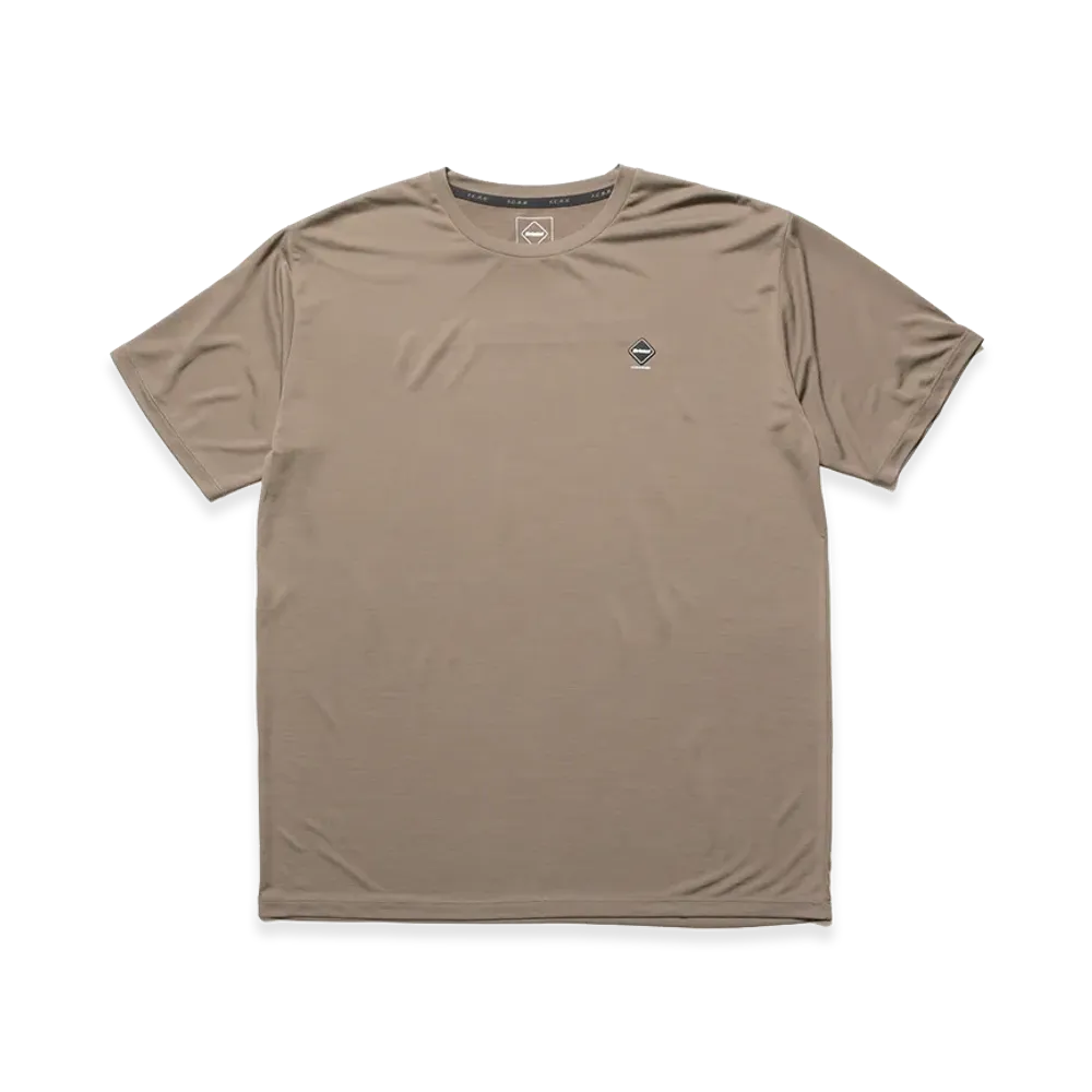 F.C.Real Bristol Reflective Logo Tech Dry Tee "Greige"