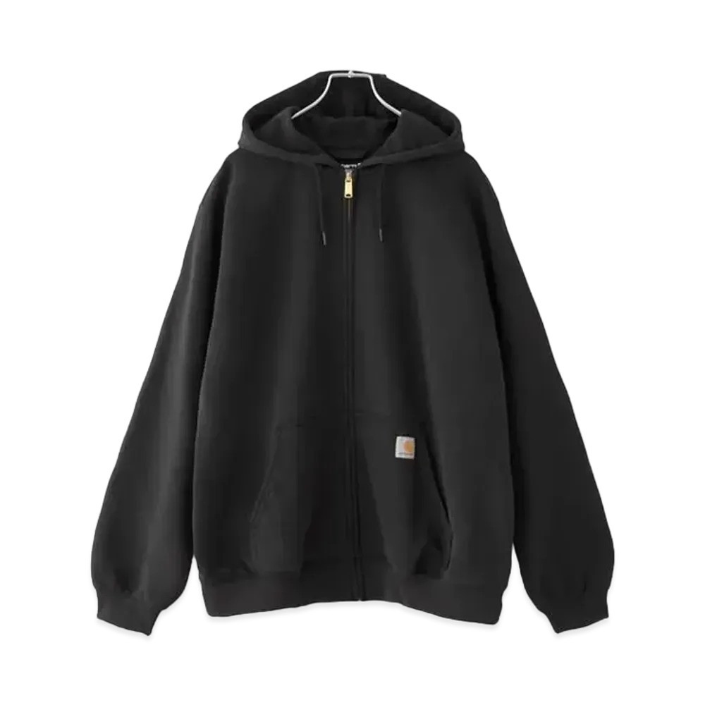 Carhartt Midweight Hooded Zip Sweat Oversized Full Zip Hoodie "Black"