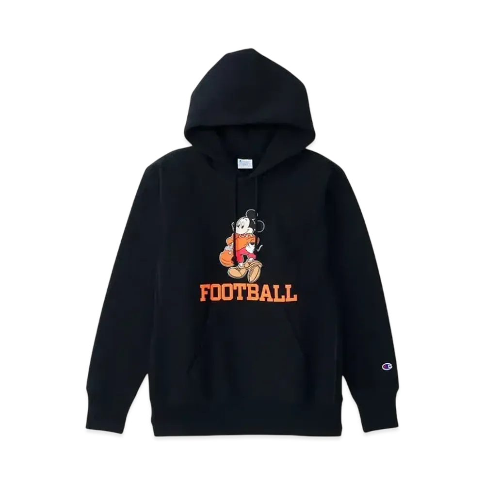 Champion x Disney Reverse Weave Hooded Sweatshirt "Black"
