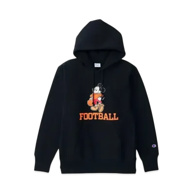 Champion x Disney Reverse Weave Hooded Sweatshirt "Black"