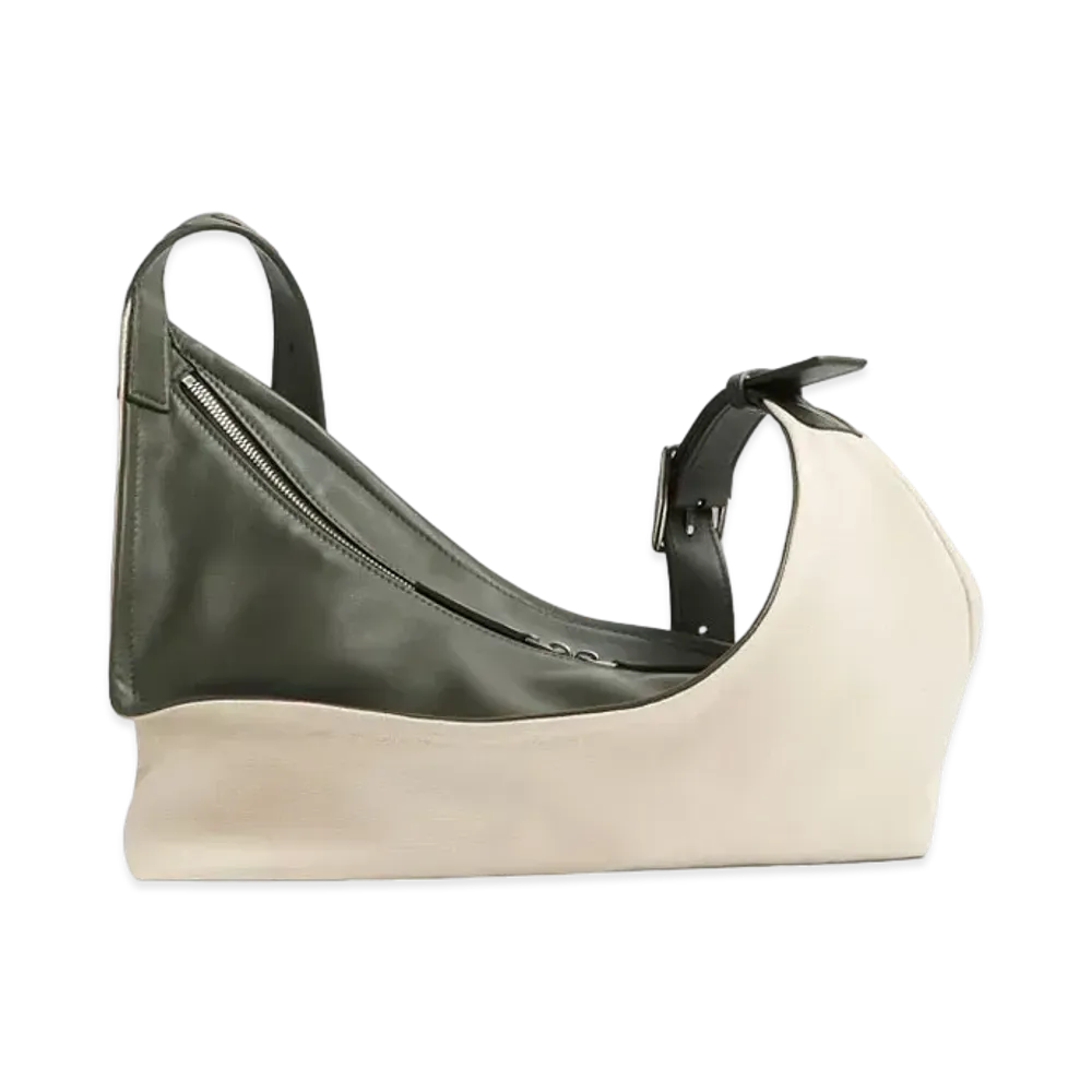 Bottega Veneta Small Zigzag "Greige/Crocodile"