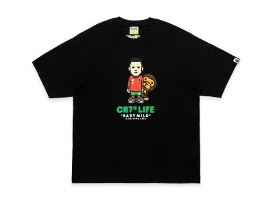 A BATHING APE x Cristiano Ronaldo CR7 Life Baby Milo Relaxed Fit Tee "Black"