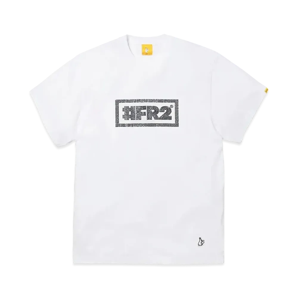 FR2 Rhinestone #Fr2 Box Logo T-Shirt "White"