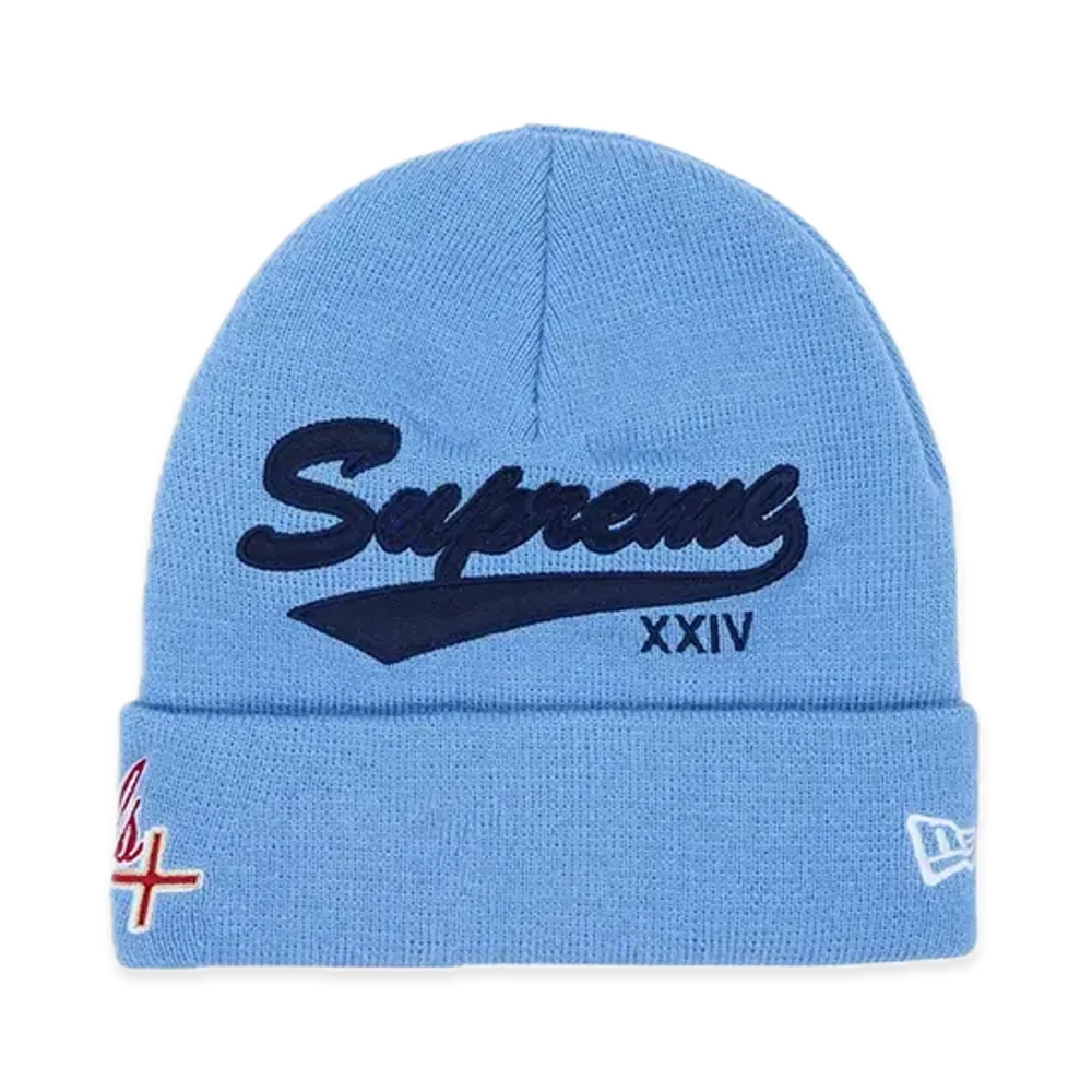 Supreme New Era Salvation Beanie "Light Blue"