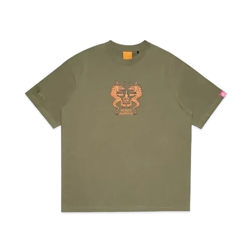 Atmos x AGAINST LAB. Year Of The Dragon Emblem Tee "Olive"