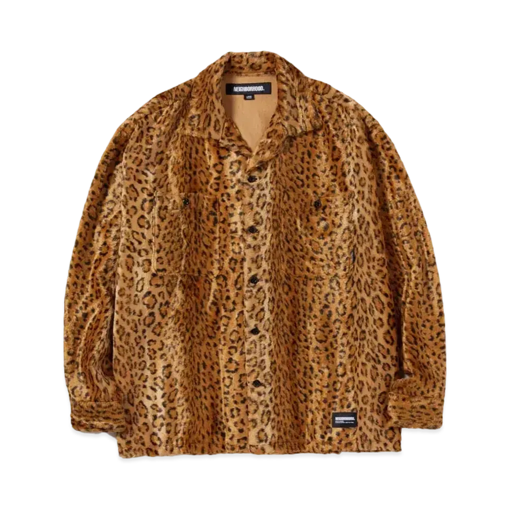 NEIGHBORHOOD Fur Shirt LS "Leopard"