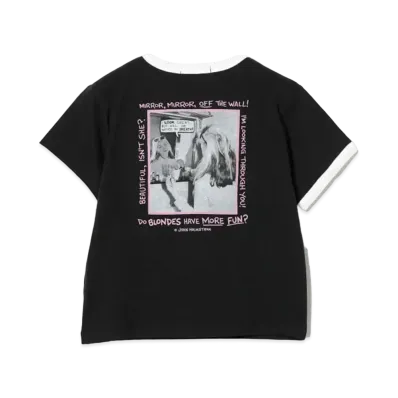 GOOD ROCK SPEED x Ray BEAMS / Exclusive JOHNHOLMSTROM Ringer Tee "Black"