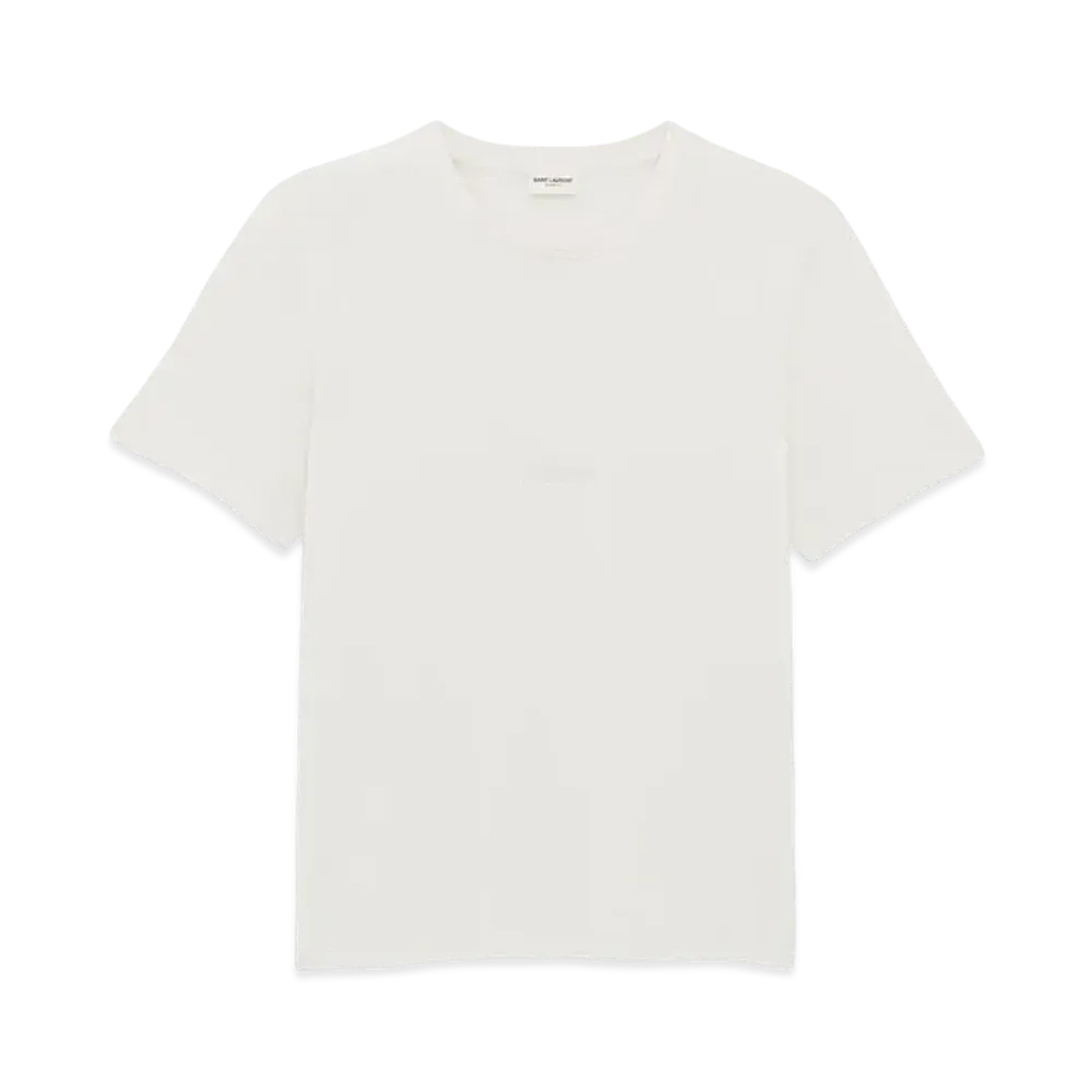 Saint Laurent Women's Saint Laurent T-Shirt "Dirty Ecru"