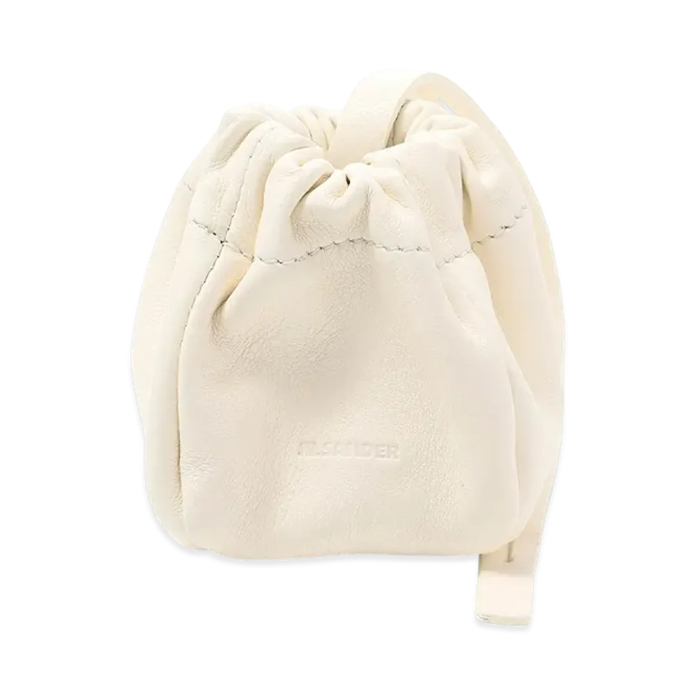 Jil Sander Ripple Pouch "Eggshell"