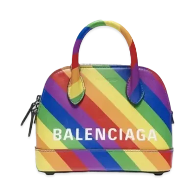 BALENCIAGA Extra Small Ville Handbag "Rainbow"